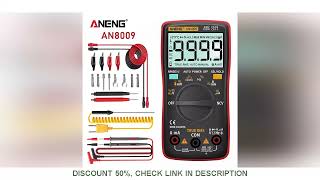 ANENG AN8009 Digital Multimeter Transistor Testers Capacitor TrueRMS Tester Automotive Electrical C [upl. by Ylsew]