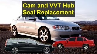 Replacing the cam and VVT hub seals Volvo cam sprocket hubs P2 V70 S60 C70 S70 S80 etc VOTD [upl. by Ruon586]