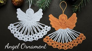 Crochet Angel Ornament  How to harden using wood glue [upl. by Anagnos]