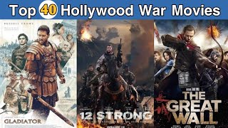 Top 40 Hollywood War Movies  Top 40 Best War Movies [upl. by Oniram]