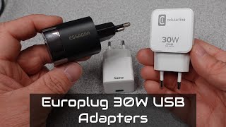 Hama Cellularline and Essager Europlug USB Power Adapters Review and Test [upl. by Margarette862]