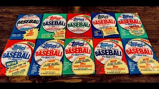 Ripping every Topps pack from 1980 through 1989 Totally 80sAwesome [upl. by Schnabel]