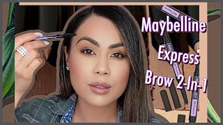 Maybelline Express Brow 2 In 1 Pencil and Powder Review [upl. by Itaws684]