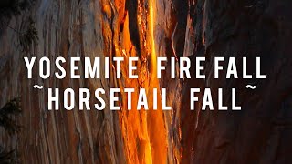 4k Yosemite Firefall  Horsetail falls  2021 [upl. by Faustus]