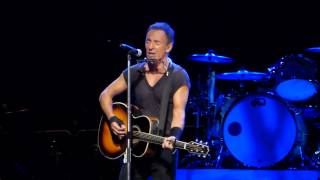 Bruce Springsteen  Thunder Road acoustic  Brisbane 26 February 2014 [upl. by Ayotnom]