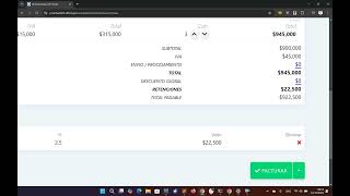 Aplicar retenciones en la fuente al momento de facturar  oficinaproco [upl. by Tioneb]