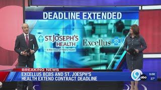 Excellus BCBS and St Joesphs Health extend contract deadline [upl. by Bergh]