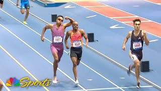 Will Sumner posts a meet record to win Millrose Games mens 600m Quincy Wilson fourth  NBC Sports [upl. by Liddie]