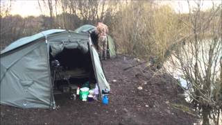 Carp fishing 2015 winter day ticket Catterick [upl. by Dacey564]