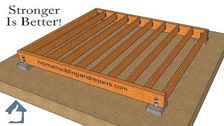 Two Ways To Make Stronger Wood Framed Shed Foundations – Design And Building Ideas [upl. by Selbbep]