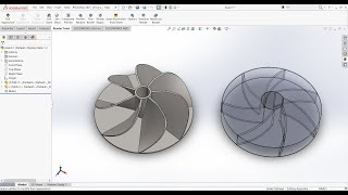 Centrifugal Blade impeller design in Solidworks [upl. by Bolger264]