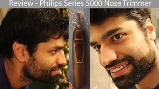 Review Philips Series 5000 Nose Trimmer [upl. by Enilav]