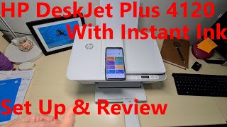 HP DeskJet Plus 4120 Printer Review amp Setup [upl. by Evilo]