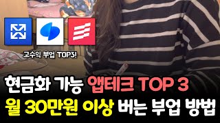 24년 현금화 수익 가능한 앱테크 TOP 3ㅣ한달에 30만원 돈버는 부업추천 [upl. by Keraj]