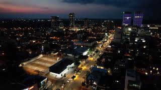 Santa Cruz de la Sierra Equipetrol Noche  4k  Dron [upl. by Ahsaela]