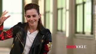 Emma Watsons Official Teen Vogue Cover Shoot Video [upl. by Ahsemac]