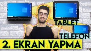 Tablet ya da Telefonu Bilgisayar için 2 Ekran Olarak Kullanma  SpaceDesk [upl. by Taylor617]