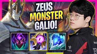 ZEUS IS A MONSTER WITH GALIO  T1 Zeus Plays Galio TOP vs Garen  Bootcamp 2024 [upl. by Llimaj]