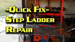 Quick Fix  Repairing A Step Ladder steel [upl. by Aloeda697]