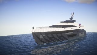 Minecraft How To Build a Luxury Yacht 31m TutorialBuilding Tutorial 1  마인크래프트 건축 요트 인테리어 [upl. by Chico]