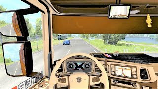 Euro Truck Simulator 2 v135  Scania S NextGen Tuning V8 sound  Interior SCS Trailer Mod [upl. by Leandra]