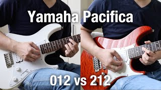 Yamaha Pacifica 012 vs 212 Distortion Sound Comparison No talking [upl. by Novert450]