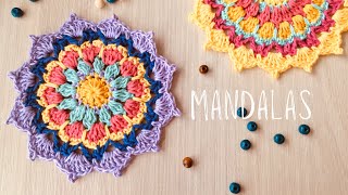 Mandala a crochet fácil paso a paso tutorial [upl. by Renae]