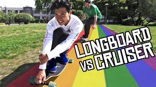 LONGBOARD VS CRUISER BOARD [upl. by Kate]