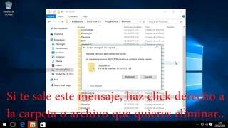 Solucion quotSe requieren permisos de SYSTEM para hacer cambios en esta carpetaquot en Windows 10 [upl. by Aikemal]