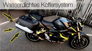 Suzuki GSR 750 Koffersystem von Hepco amp Becker Junior Flash mit Seitenkofferträger [upl. by Brodsky180]