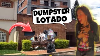 Mega Dumpster LOTADO de coisas boas [upl. by Sarad]