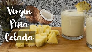 How to Make Virgin Pina Colada  Delicious Tropical Drink  Easy [upl. by Viafore]