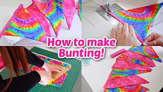 How to make Bunting Beginners Tutorial [upl. by Elyagiba231]