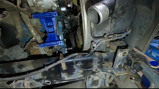 DT466E Water Pump Replacement [upl. by Alimhaj874]