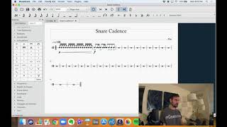 How to write a Drumline Cadence in Musescore Part 1  Snare Drum [upl. by Elwood]