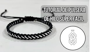 Cómo hacer una PULSERA DE HILO FÁCIL rápido [upl. by Aipotu]