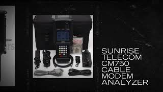 Sunrise Telecom CM750 Cable Modem Analyzer [upl. by Anyad]