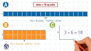 Same Area Different Perimeters Grade 3 [upl. by Mercer]