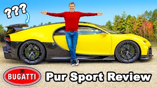 Bugatti Chiron Pur Sport review  060mph amp brake tested💥 [upl. by Ralip]