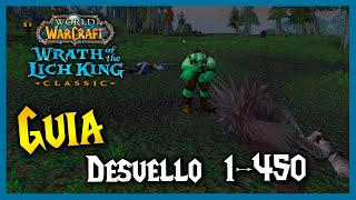 GUÍA subir DESUELLO 🔪 1  450  RUTAS de FARMEO  WoW WotLK Classic [upl. by Adlig]