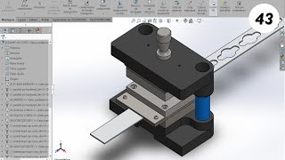 SOLIDWORKS  ESTAMPO DE CORTE  13ANIMAÇÃO [upl. by Intosh367]