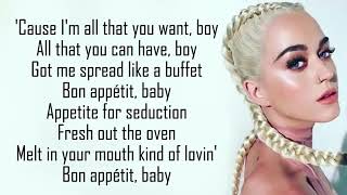 Katy perry Bon Appetit lyrics [upl. by Alejo]