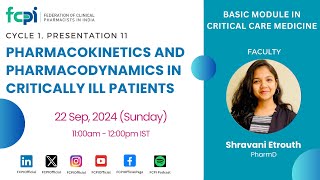 Pharmacokinetics and Pharmacodynamics in Critically Ill Patients [upl. by Oemor]