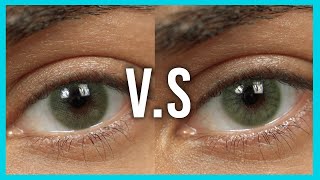 Hidrocor Rio Buzios VS Aquarella Amazonia Green  Solotica Green Contact Lenses [upl. by Birkle]