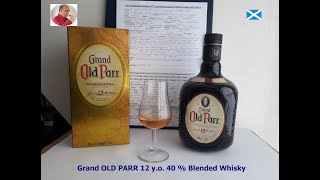 Whisky Review Grand OLD PARR 12 yo 2019 40  Scotch Blended Whisky [upl. by Anaerb980]