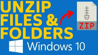 How To Unzip Compressed File Or Folder on Windows 10 [upl. by Leventhal911]