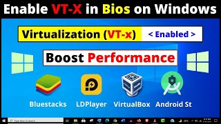 How to Enable Virtualization in Windows 10  2 Ways to Enable VTx in Bios Settings Easily [upl. by Nnarual]