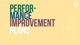 HR Basics Performance Improvement Plans [upl. by Fabriane]