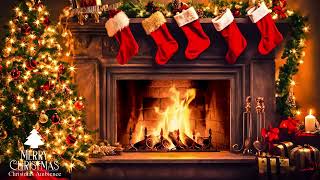 The Best Old Christmas Songs with Fireplace 🎅🏼 2 Hours Best Classic Christmas Hits Original [upl. by Elexa367]