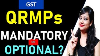 New QRMP scheme of GST mandatory or Optional QRMP scheme of GST opt or not [upl. by Ninetta557]